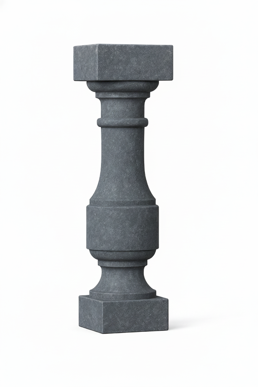 Balustrade van blauwe steen, model 6