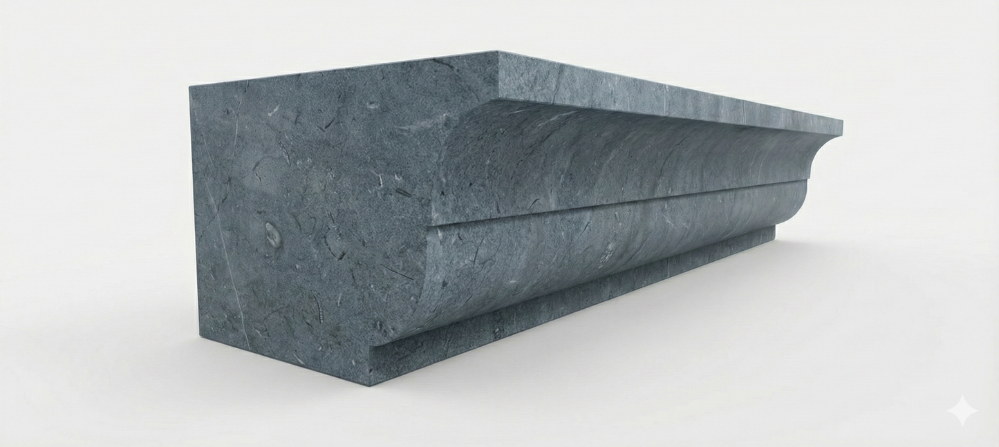 Lijstwerk van blauwe steen - Model 1