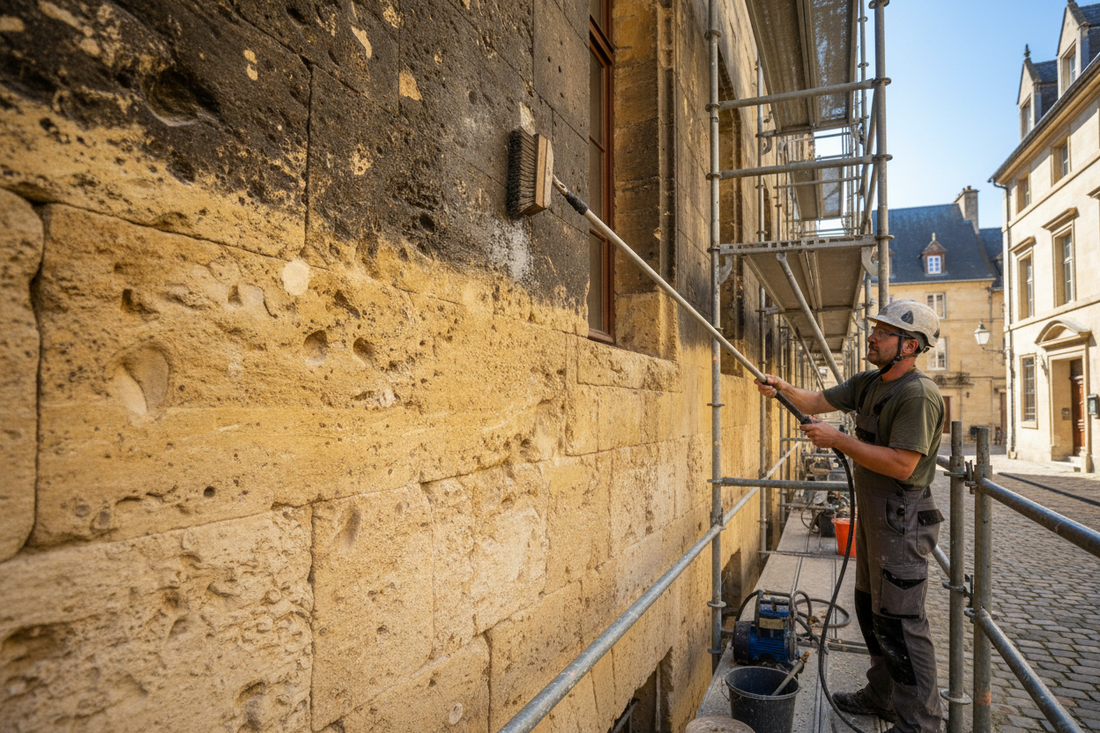 Comment nettoyer une façade en pierre naturelle ? Conseils d'artisan