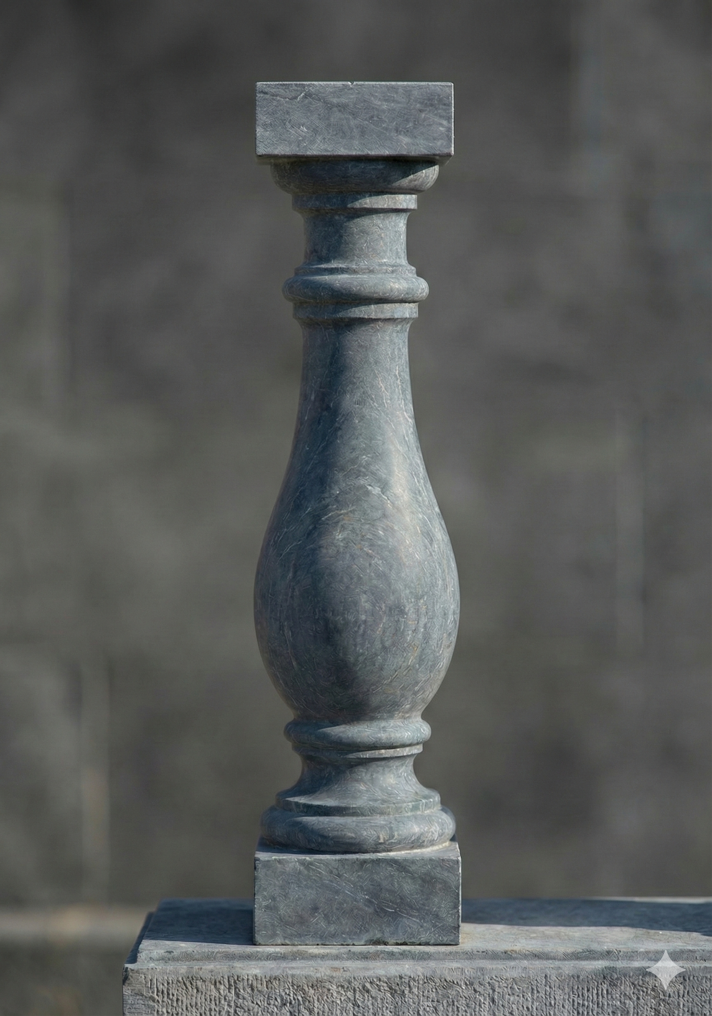 Balustrade van blauwe steen, model 1
