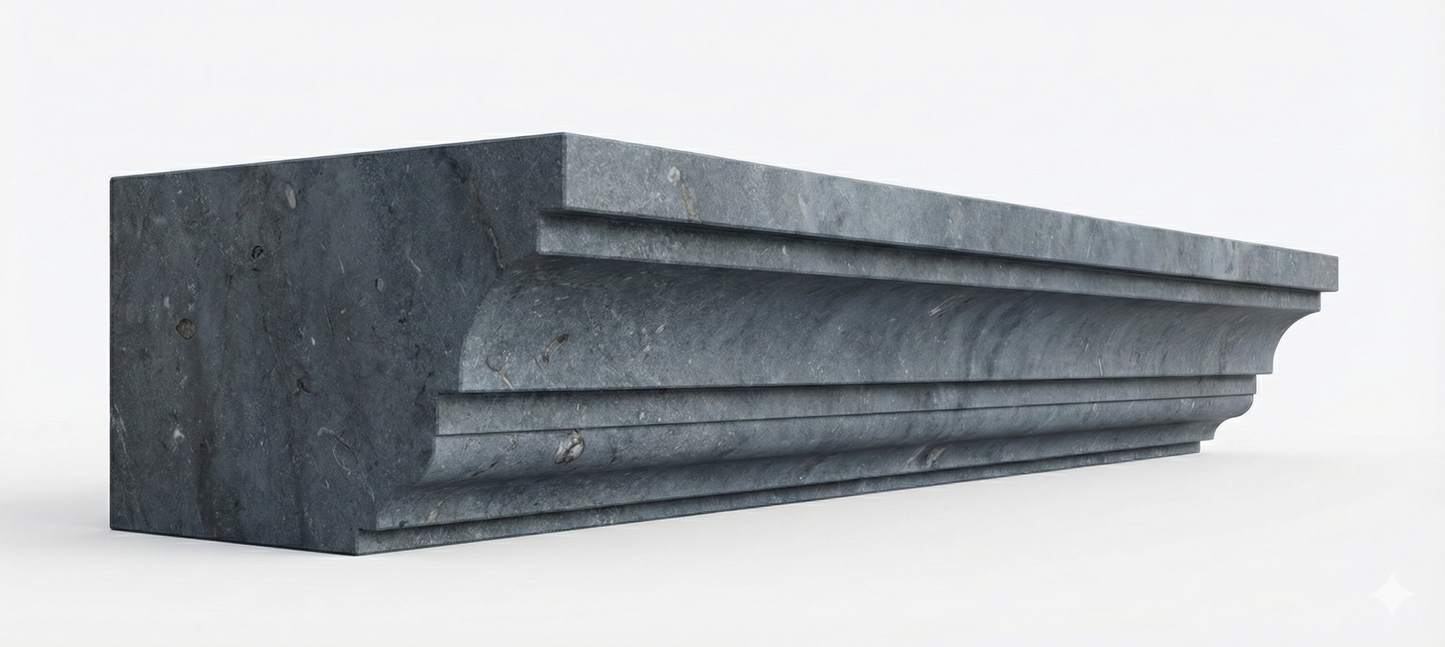 Lijstwerk van blauwe steen, model 8