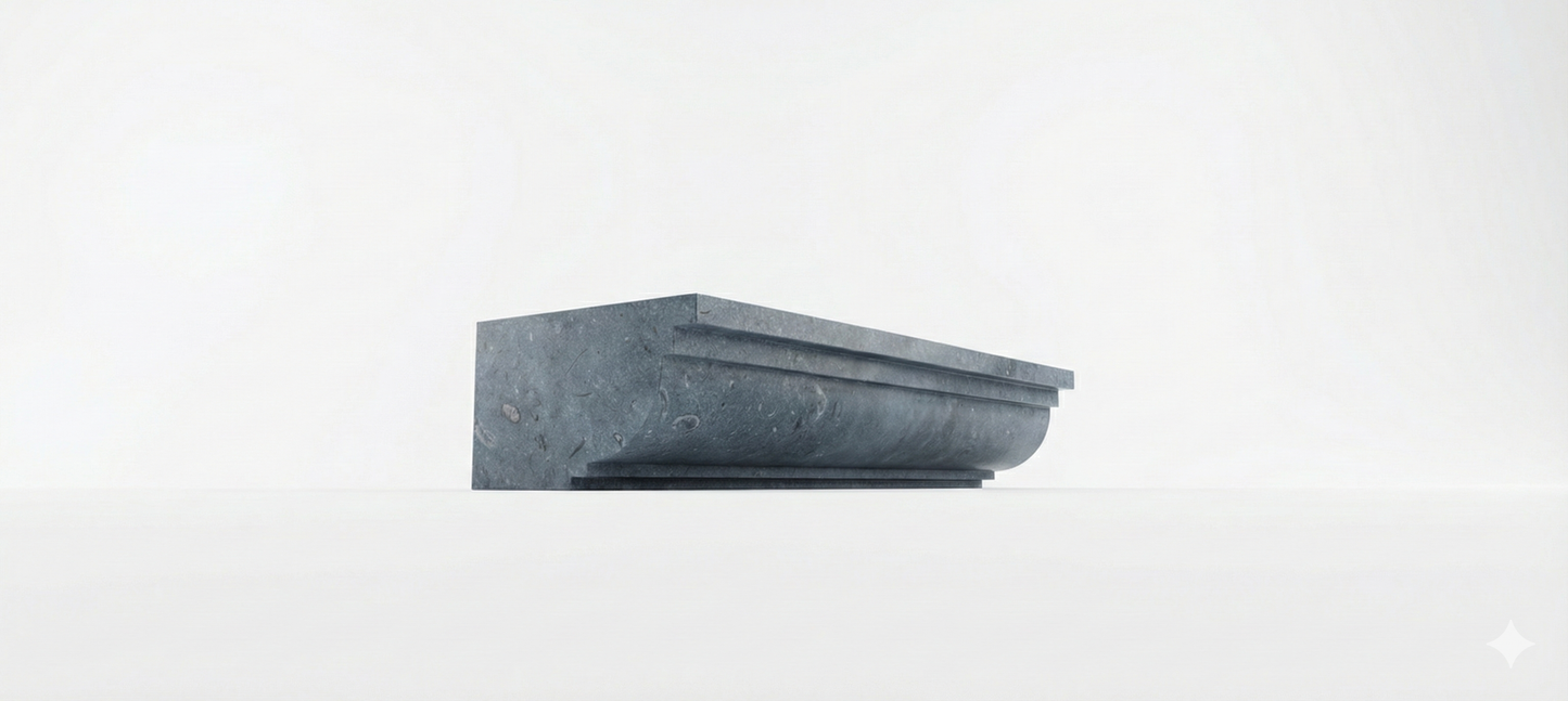 Lijstwerk van blauwe steen, model 9